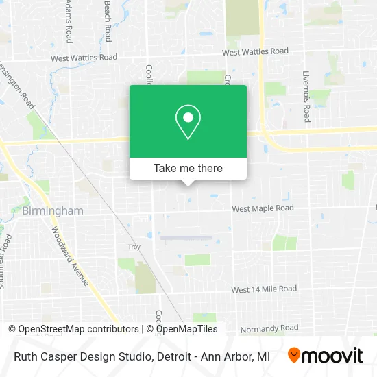 Ruth Casper Design Studio map
