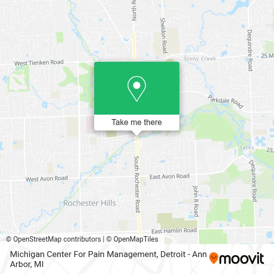 Michigan Center For Pain Management map