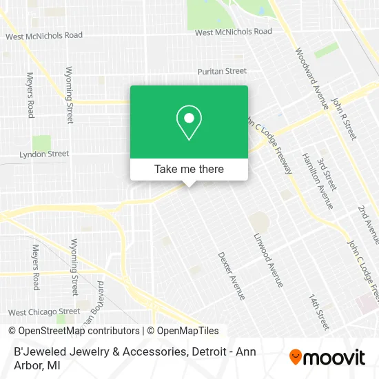 B'Jeweled Jewelry & Accessories map