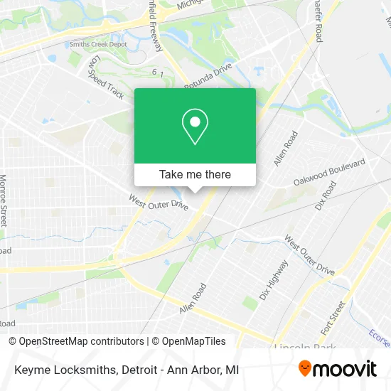 Keyme Locksmiths map