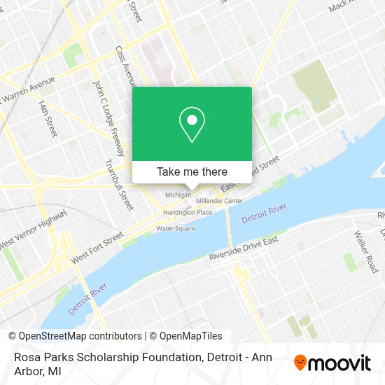 Rosa Parks Scholarship Foundation map