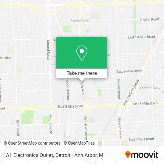 A1 Electronics Outlet map