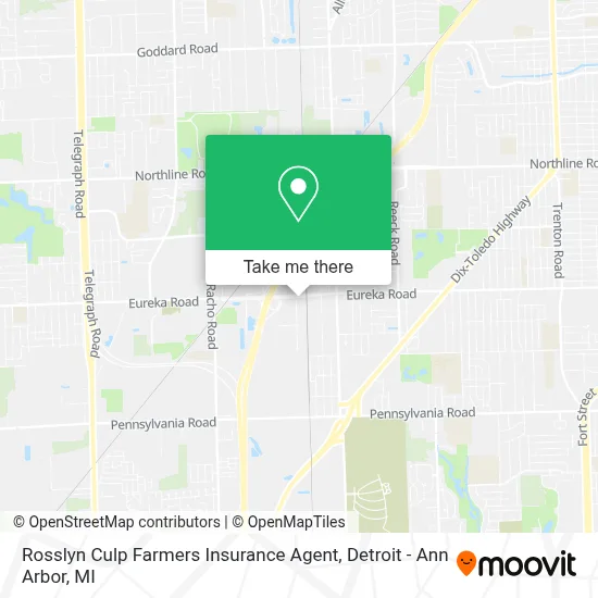 Rosslyn Culp Farmers Insurance Agent map