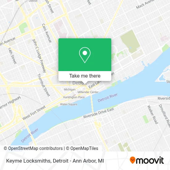 Keyme Locksmiths map