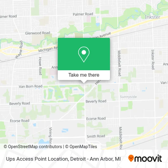 Ups Access Point Location map