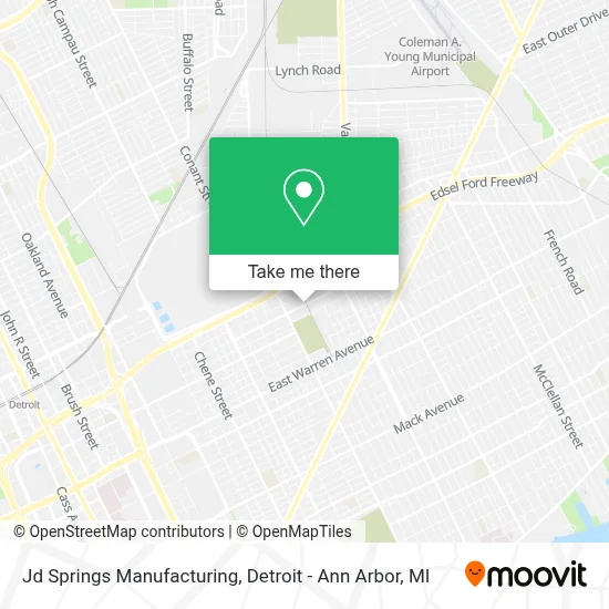 Jd Springs Manufacturing map