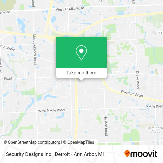 Security Designs Inc. map