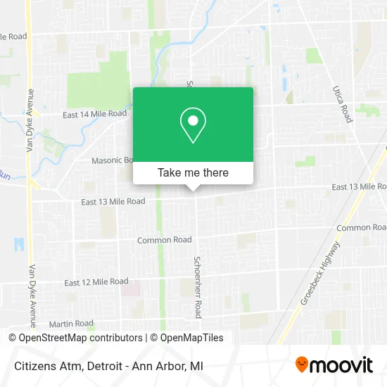Citizens Atm map