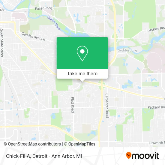Chick-Fil-A map