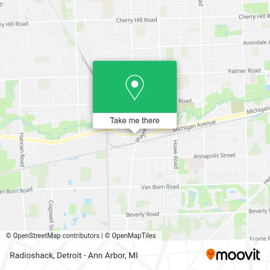 Radioshack map