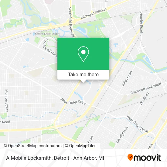A Mobile Locksmith map
