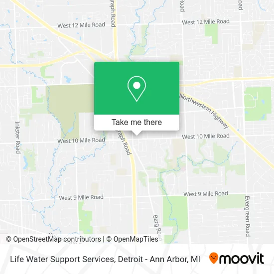 Life Water Support Services map
