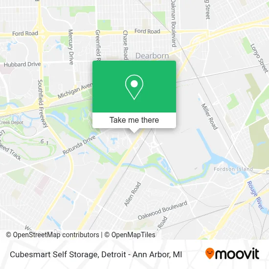 Cubesmart Self Storage map