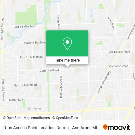 Ups Access Point Location map
