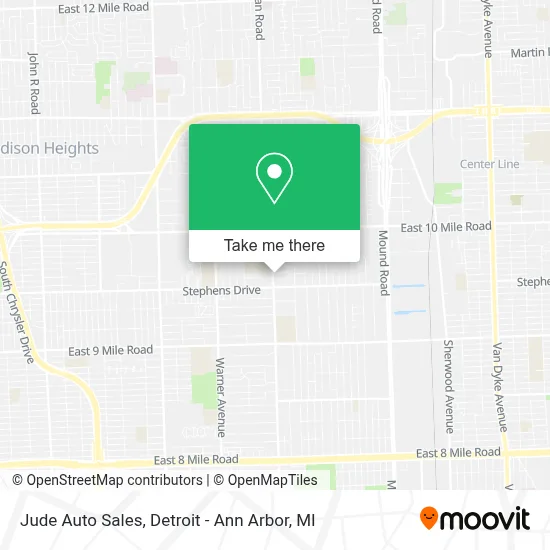 Jude Auto Sales map