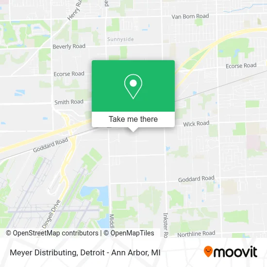 Meyer Distributing map