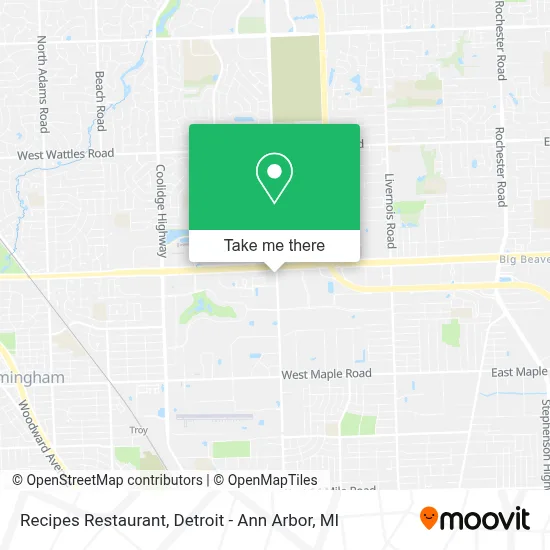 Recipes Restaurant map