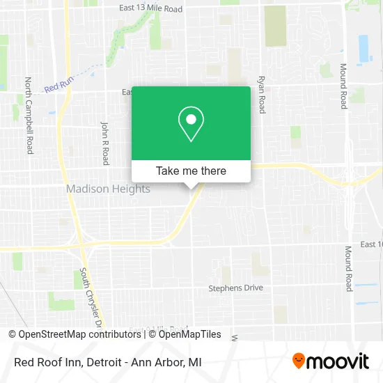 Red Roof Inn map