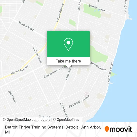 Detroit Thrive Training Systems map