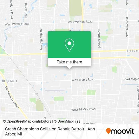 Crash Champions Collision Repair map