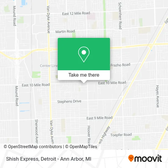 Shish Express map