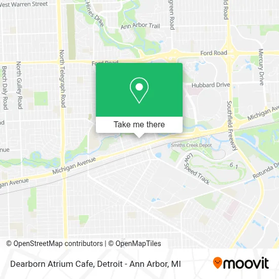 Dearborn Atrium Cafe map