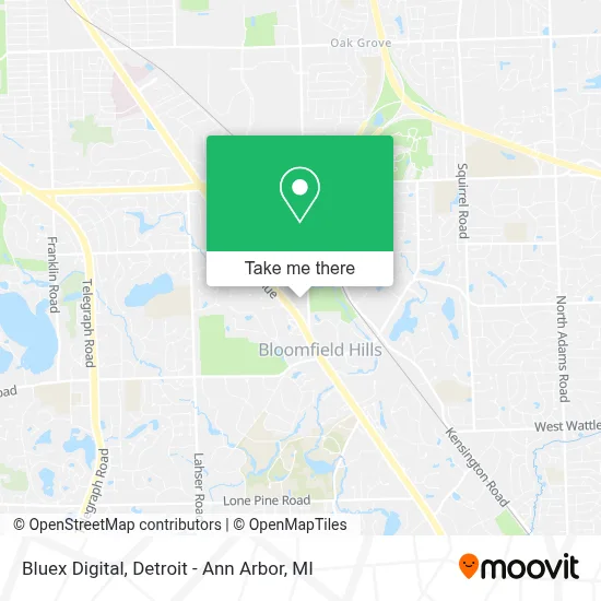 Bluex Digital map