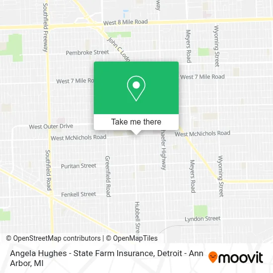 Angela Hughes - State Farm Insurance map