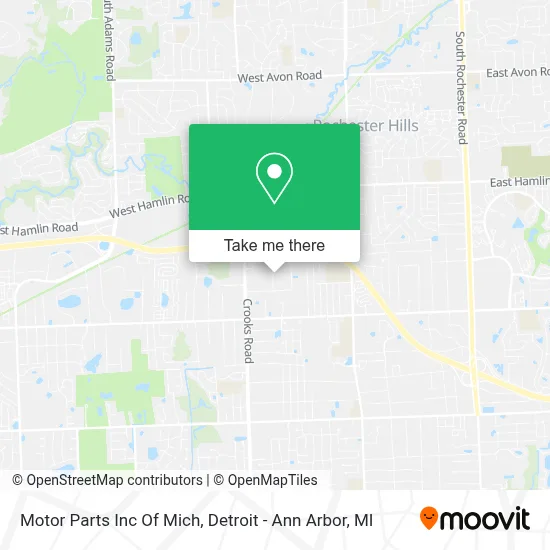 Motor Parts Inc Of Mich map