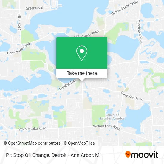 Pit Stop Oil Change map