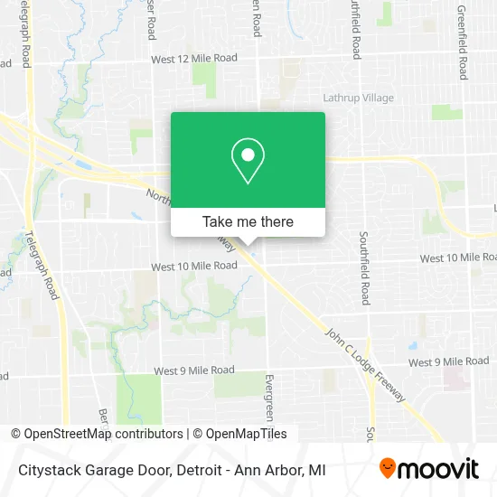 Citystack Garage Door map
