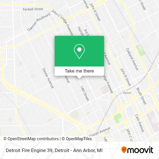 Detroit Fire Engine 39 map