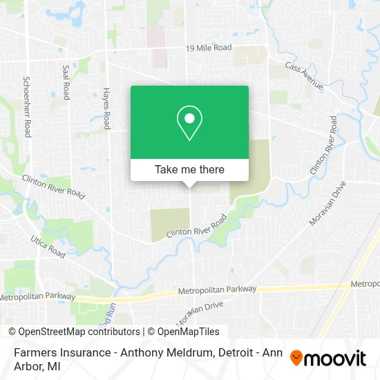 Farmers Insurance - Anthony Meldrum map
