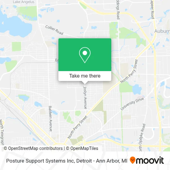 Posture Support Systems Inc map