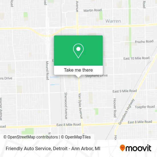 Friendly Auto Service map