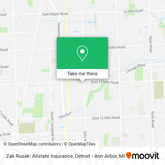 Zak Rusak: Allstate Insurance map