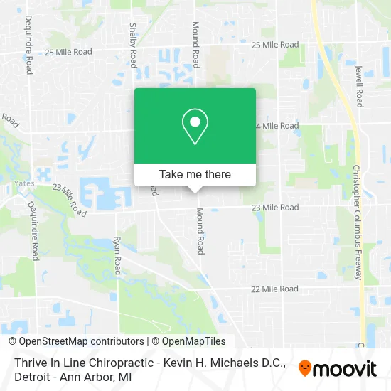 Thrive In Line Chiropractic - Kevin H. Michaels D.C. map