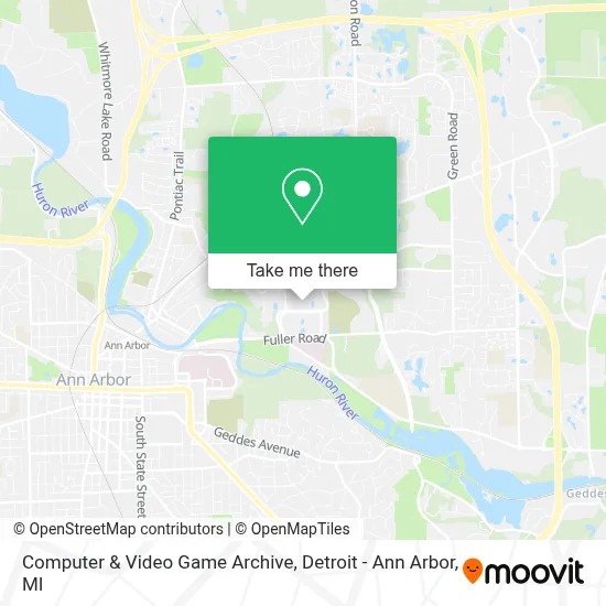 Computer & Video Game Archive map