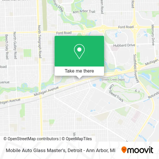 Mobile Auto Glass Master's map