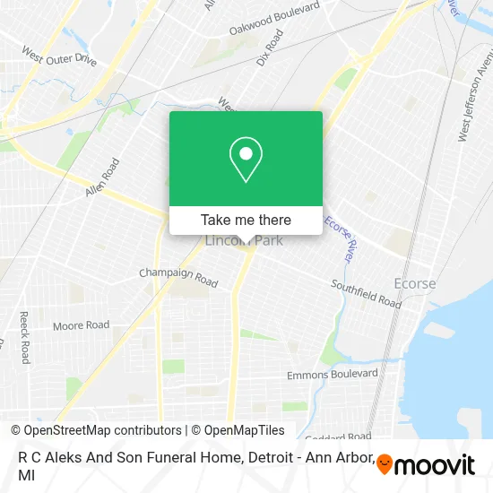 R C Aleks And Son Funeral Home map