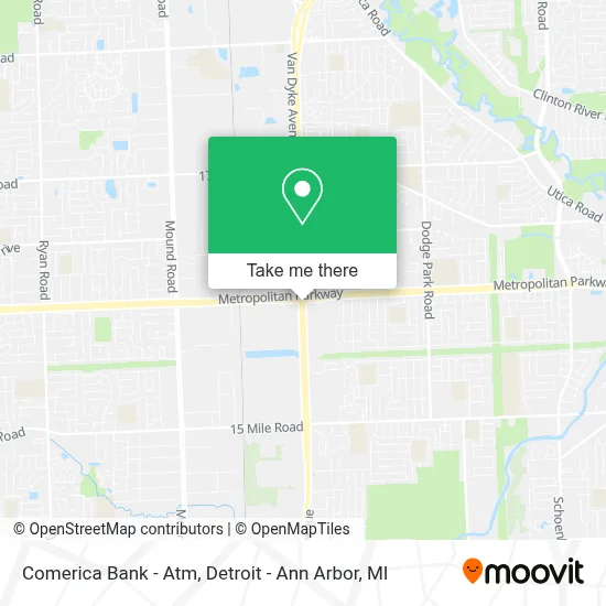Comerica Bank - Atm map