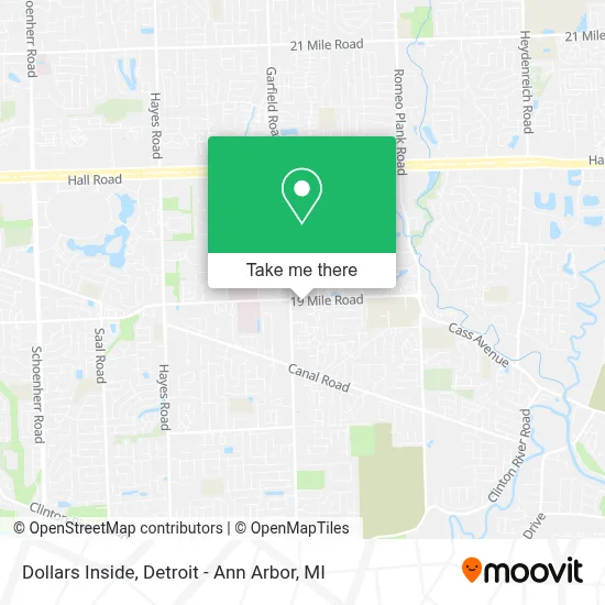 Dollars Inside map