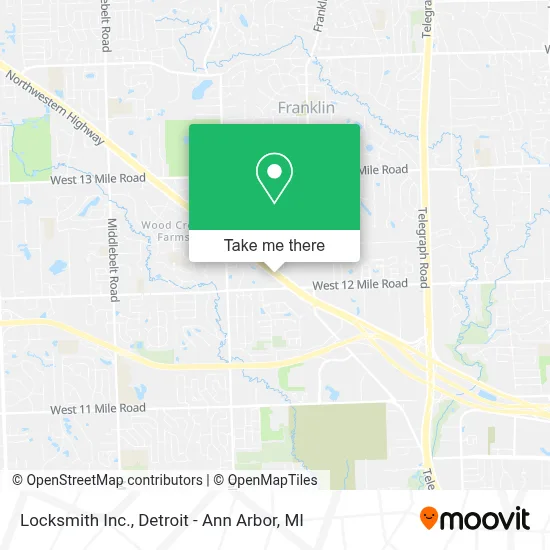 Locksmith Inc. map