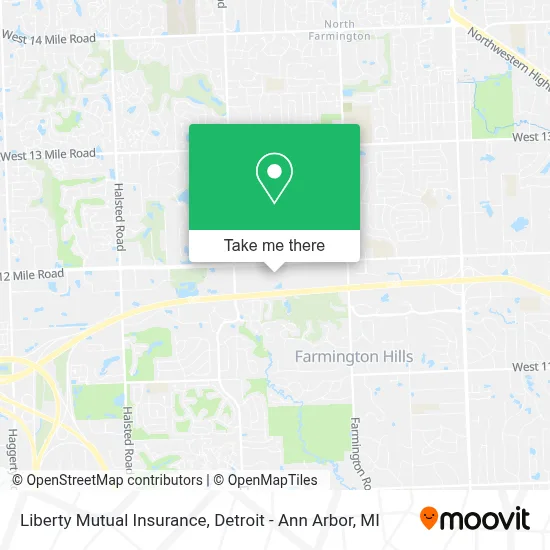 Liberty Mutual Insurance map