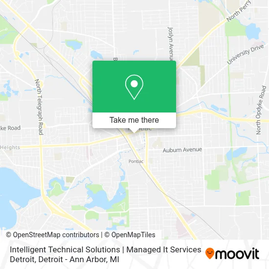 Intelligent Technical Solutions | Managed It Services Detroit map