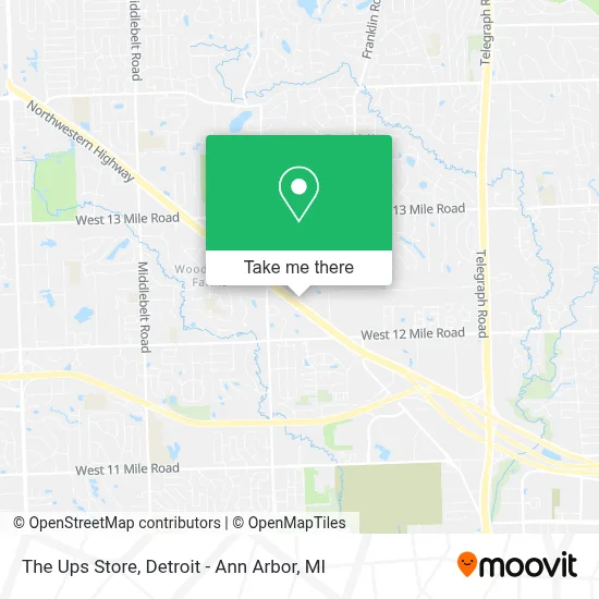The Ups Store map