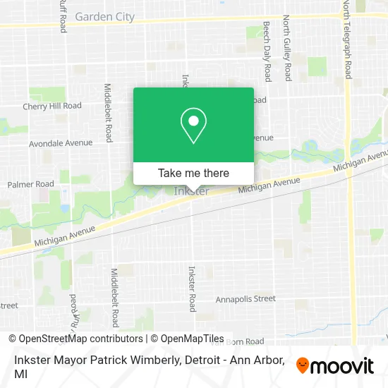 Inkster Mayor Patrick Wimberly map