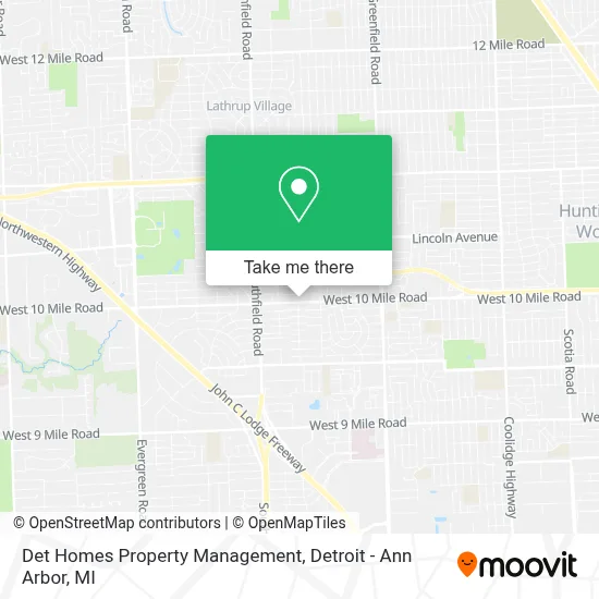Det Homes Property Management map