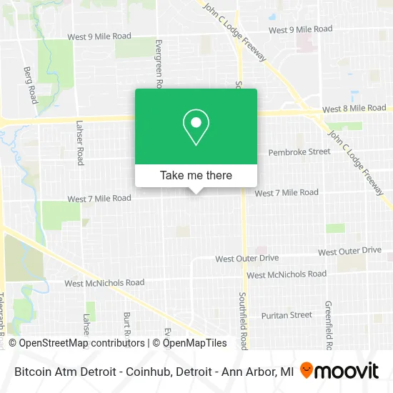 Bitcoin Atm Detroit - Coinhub map
