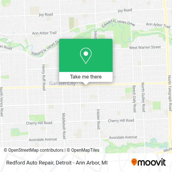 Redford Auto Repair map